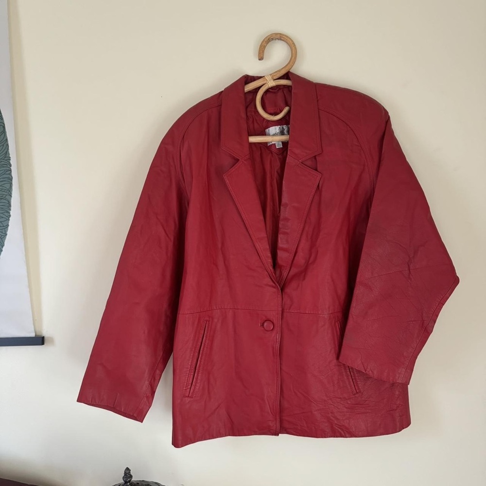 jf j.ferrar Women's Red Blazer